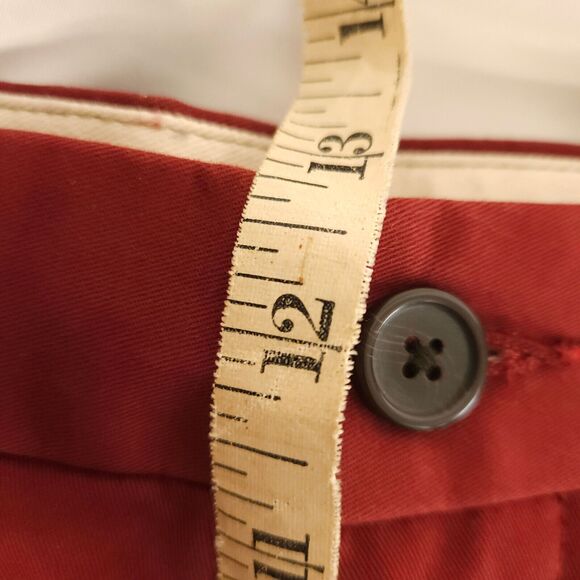 NWT Dockers D3 Mens 38x26 Burgundy Red Soft Khaki Flat Front Chino Pants - Picture 6 of 7